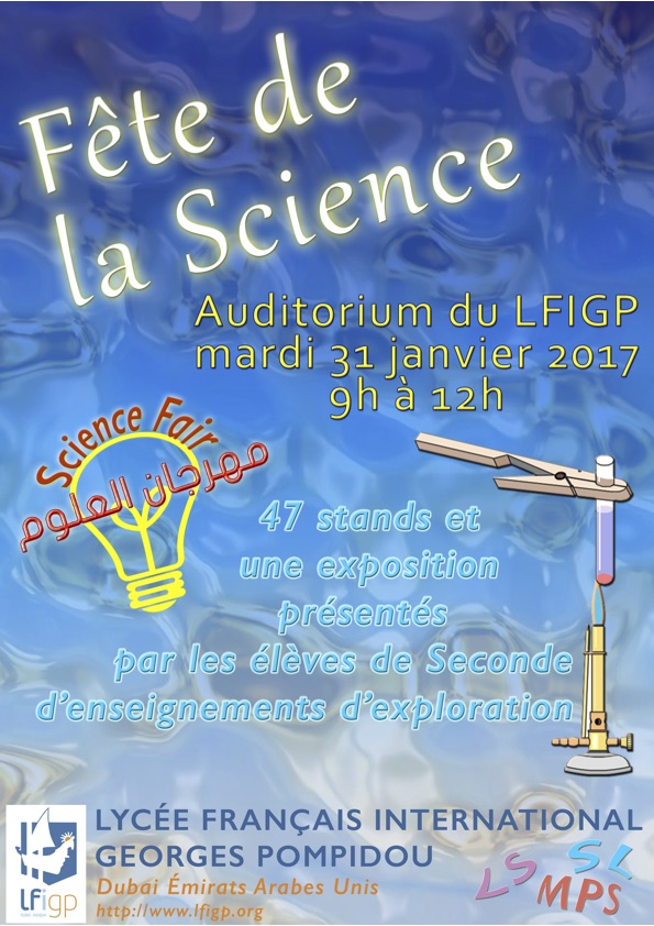 Affiche fête de la sciences